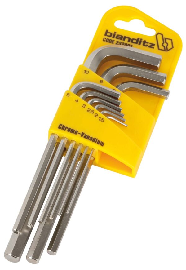 Set Chiavi esagonali Bianditz 9 pz. serie lunga