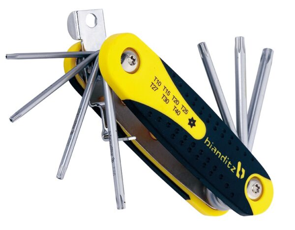 Set Chiavi pieghevoli TX Bianditz 7pcs TX10-15-20-25-27-30-40mm