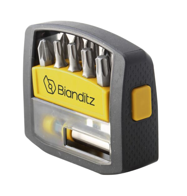 Punte Bianditz PH 1-2-3 PZ 1-2-3 TX 20-25-30-40 x 25mm + Adattatore 10x60mm 1/4" 1U.